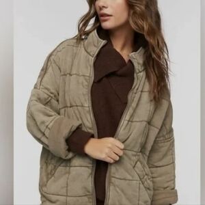 Forever 21 Tan Quilted Jacket